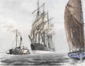 Zum Vergrößern auf das Bild klicken Viermastbark „Polymnia“ auf der Themse