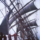 Zum Vergrößern auf das Bild klicken Unter Sturmsegel